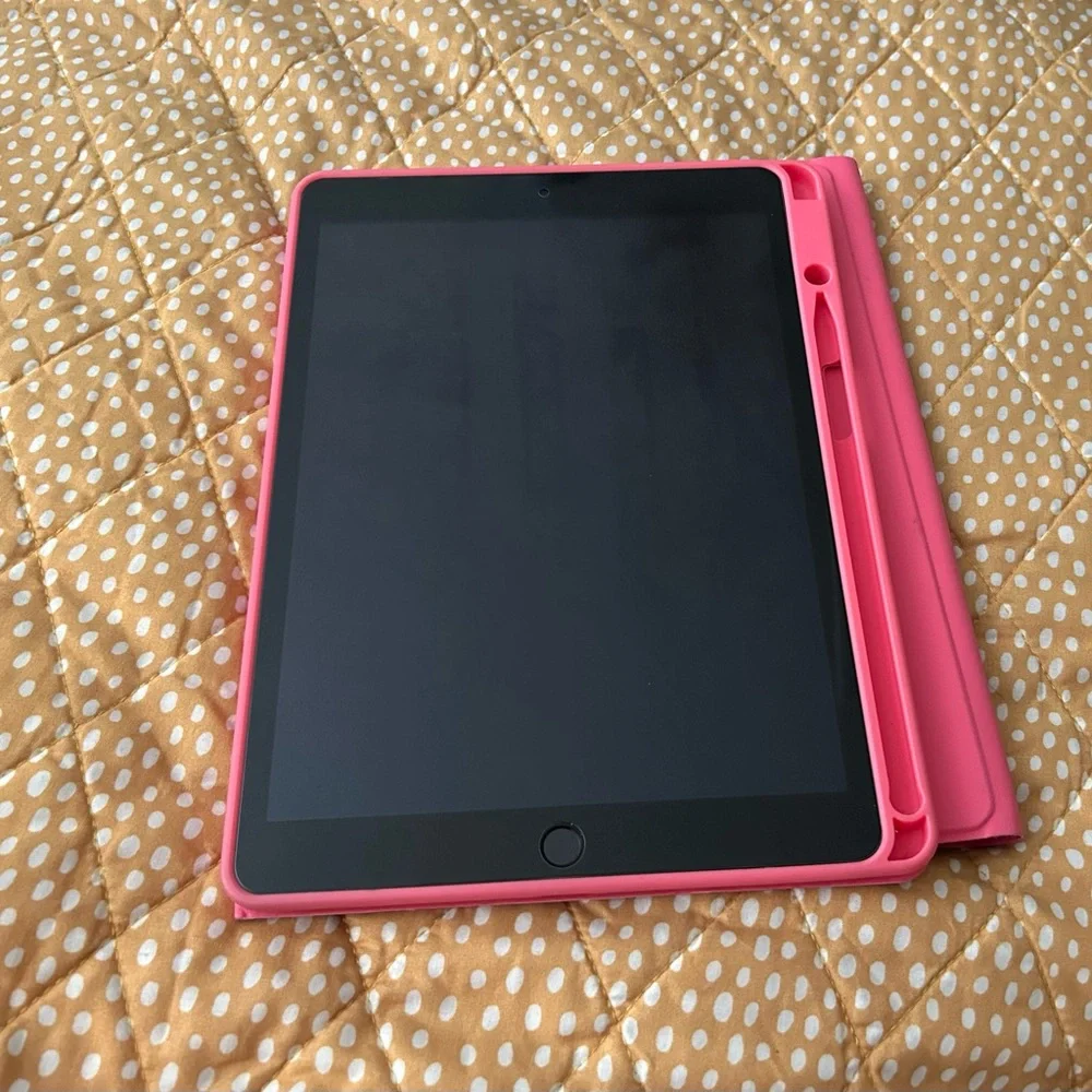 Vibrant Pink Tablet iPad case with keyboard